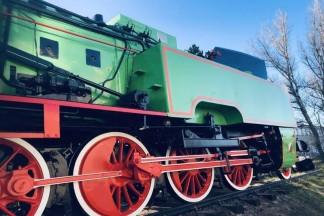 Stara zielona lokomotywa